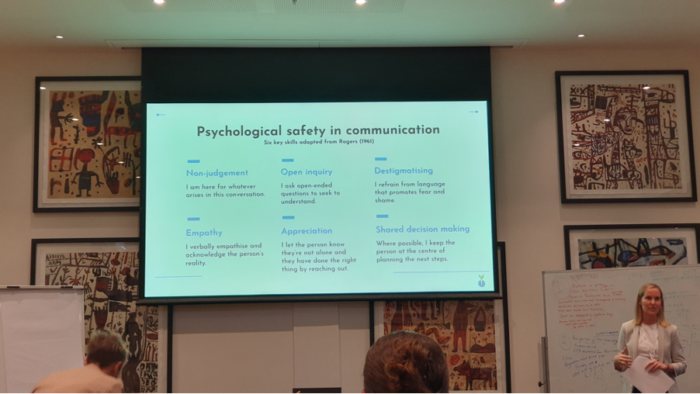 Slideshow on psychological safety in communication